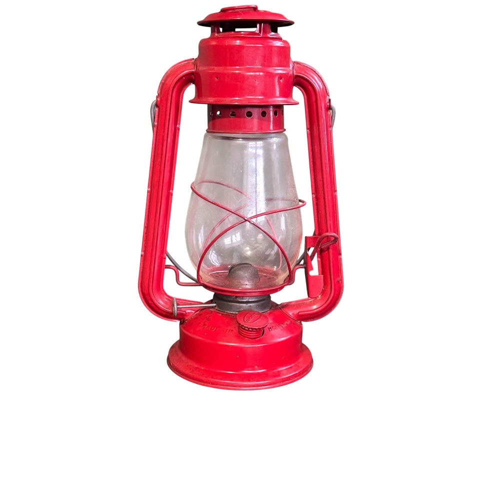 Vintage Red Globe Brand No 707 Kerosene Lantern Worldlight Hong Kong - Picture 6 of 6